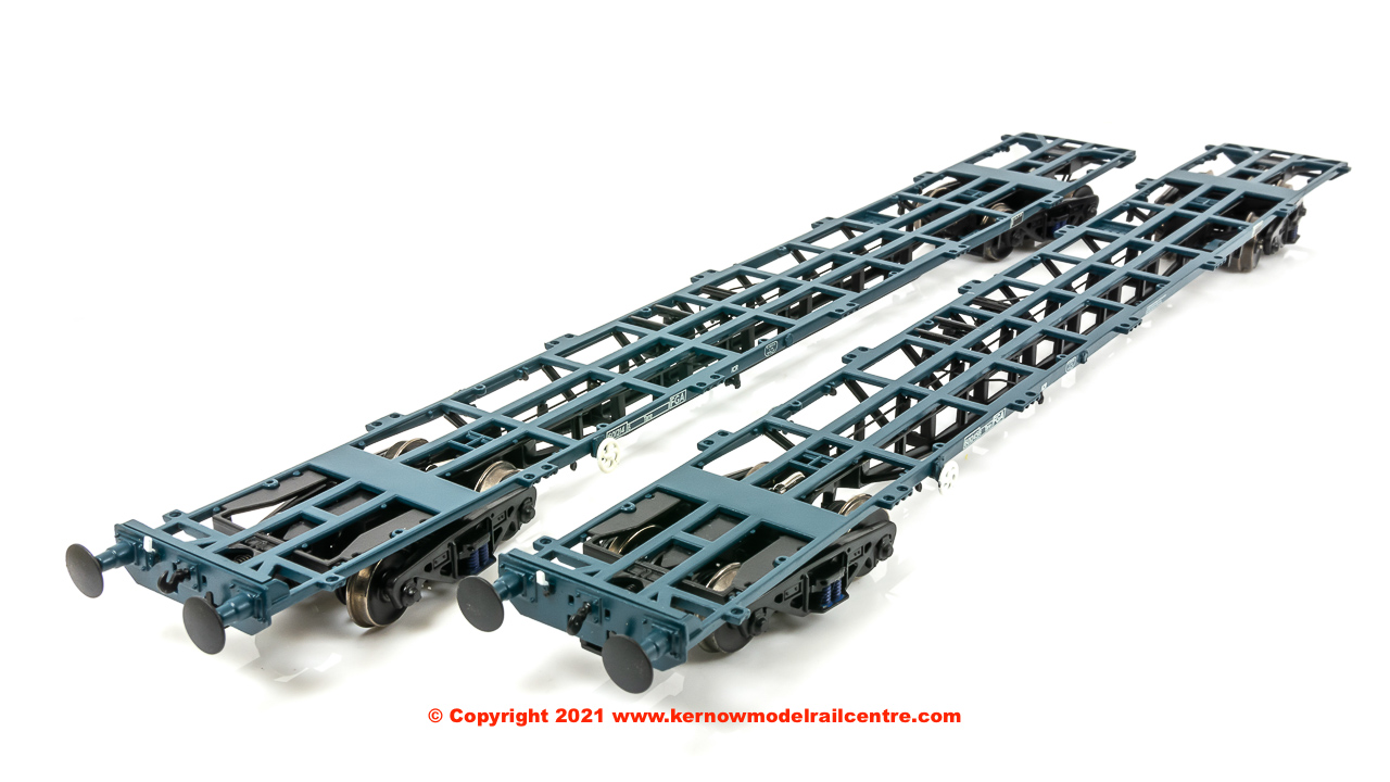 38-627 Bachmann FGA BR Freightliner Outer Container Flats(x2) Maritime Containers